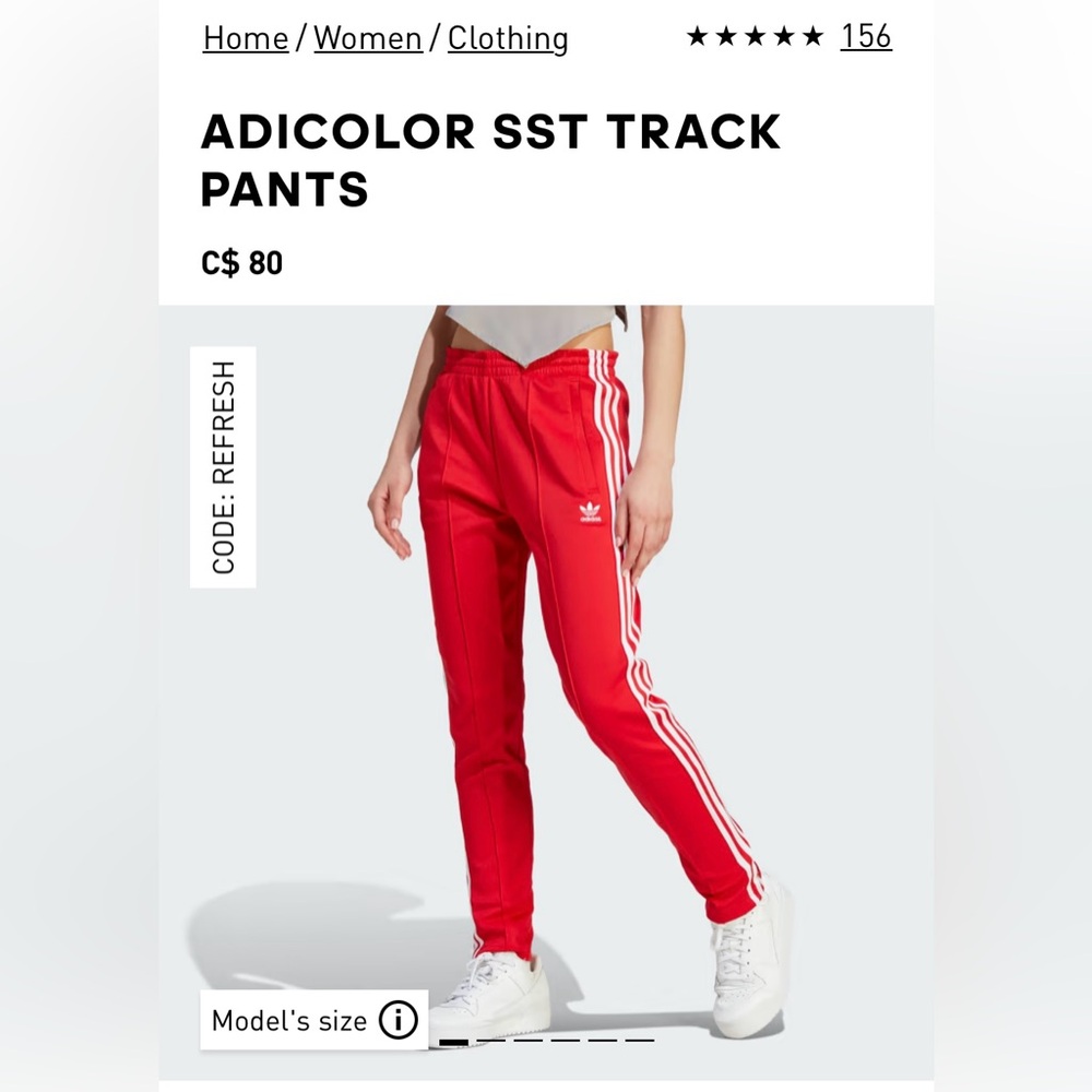 NWT- ADIDAS ADICOLOR SST TRACK PANTS